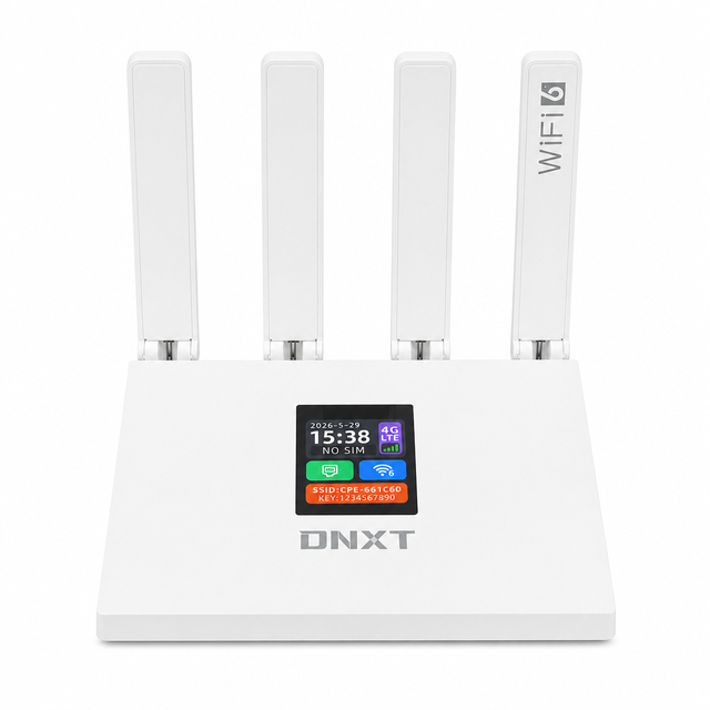 WiFi 6 4G LTE Router with LCD Screen CPE906-PRO Support B20 FDD TDD 3000Mbps Wireless CPE Router for Home Office ZTE Chipset