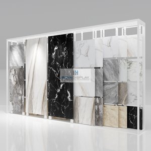 Tùy chỉnh hiện đại kim loại kệ sàn đá Granite loại tường gạch đá cẩm thạch gốm Rack hiển thị cho showroom - Product Image 4