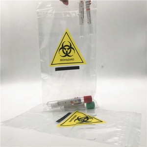Bolsa Ziplock de tubo de recolección de sangre de Biohazard LDPE, para hospital, venta al por mayor - Product Image 1