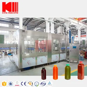 Precio de venta de fábrica de alta precisión mini máquina de llenado de jugo de bebida caliente comercial automática para botella de plástico