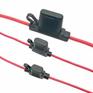 Custom Mini Standaard Maxi Inline Blade Zekering Houder 12awg 14awg 16awg Met 10a 20a 30a 40a <span class=keywords><strong>50a</strong></span> Zekering Voor Auto - Product Image 1