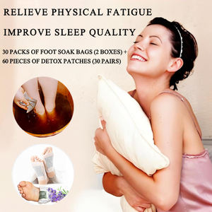 <span class=keywords><strong>Tablette</strong></span> de bain de pieds aux herbes personnalisable, saine et confortable, directement du fabricant, 30 unités, Patch détoxifiant pour les pieds 60 unités, Sommeil - Product Image 1