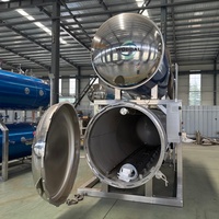 Stérilisateur à autoclave à immersion dans l'eau pour maïs sucré en conserve avec système rotatif