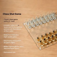 Jeu d'échecs et de Go international avec table en verre dépoli, durable, idéal pour les fêtes et comme cadeau