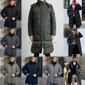 Chaqueta de Plumón de <span class=keywords><strong>Ganso</strong></span> para <span class=keywords><strong>Hombre</strong></span>, de Alta Calidad, Nueva, para Invierno, con Capucha, Cálida, Estilo Moderno, Larga Mediana - Product Image 4