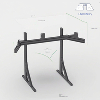 Support de simulateur de course à écran unique ou triple personnalisé avec profilés en aluminium, support de sol, support de moniteur