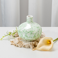 Nouvelle Arrivée Bouteille Diffuseur à Roseaux en Céramique Verte Luxe Vide pour Décoration d'Intérieur
