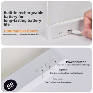 2026 New Hot <b>LED</b> flat reading <b>light</b> <b>rechargeable</b> book <b>light</b> for dormitory and bedroom portable student Custom Logo Book <b>Light</b> - Product Image 5