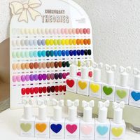 Ensemble de vernis à ongles en gel Sweet Macaron, 58 couleurs, couverture en une seule couche, pigment UV, gel à ongles professionnel pour salon, manucure, imperméable, séchage rapide