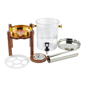 Equipo de Catering 8L Soporte de madera Dispensadores de bebidas individuales de plástico Dispensador de jugo de café de Soda Dispensador de bebidas con grifo - Product Image 2