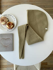 Ensemble bonnet et écharpe en laine 100% pour femmes, personnalisé, automne-hiver, vintage, protection des oreilles, bonnet en laine, <span class=keywords><strong>cache</strong></span>-cou, ensemble deux pièces - Product Image 6