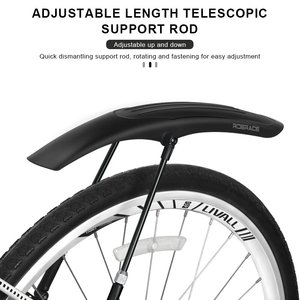כנפונים קדמיים ואחוריים לאופני הרים RIDERACE, רחבים, עמידים למים, סט מגני בוץ לגלגלים לרכיבה בכביש, אביזרים לאופניים - Product Image 5