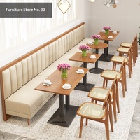 Canapé de restaurant de style nordique personnalisé, sans table pliante, chaises avec rangement, mobilier commercial en bois massif pour restaurants