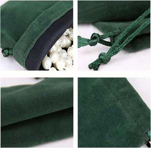 Bolsa de Joyería Pequeña de Terciopelo con Cordón y Flores, Personalizada para Relojes, Monedas, Cosméticos, Regalos de Cumpleaños - Product Image 2