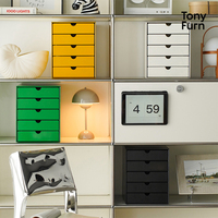 Armoire de rangement moderne en acier à 5 tiroirs, durable et polyvalente pour la maison, le bureau, la banque, l'atelier, la salle de sport