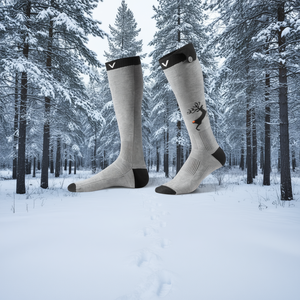 Chaussettes chauffantes rechargeables jusqu'aux genoux, 6000mAh, 4 niveaux, chauffe-pieds électrique pour la chasse, l'hiver et les activités de plein air - Product Image 2