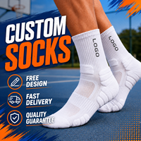 Chaussettes de sport à compression avec logo personnalisé, chaussettes athlétiques de soutien pour la course à pied, la gym et les sports de plein air