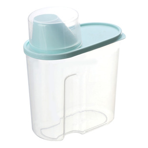 Grain Container Transparent Airtight <b>Storage</b> <b>Box</b> With Flip Top Lid For Kitchen Food <b>Storage</b> Rectangle Shape Large Capacity - Product Image 5