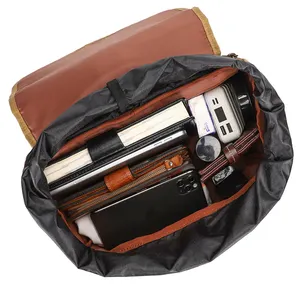 KOOGER Low MOQ Retro Photography SLR DSLR Camera Waxed Canvas Backpacks Travel Backpack Bag