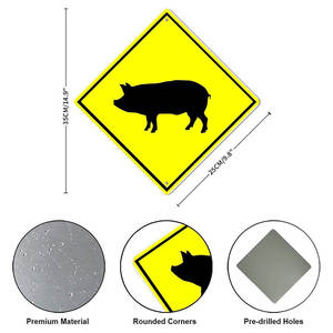 لافتة تحذير أمان عاكسة صفراء على شكل ماسة قابلة للطي ومرنة للوقوف، بيع بالجملة من المصنع - Product Image 2