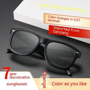 نظارات شمسية عصرية قابلة للتعديل وتغيير اللون للنساء والرجال، تصميم مستطيل لتغيير اللون - Product Image 5