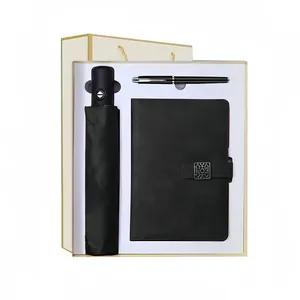 High End Giveaway Gift Set Customised Note Umbrella Luxury Private Label To Sell Online