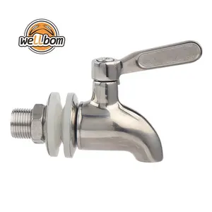 New Stainless Steel 304 Draft Beer Tap Beer Drink Spigot Faucet keg Tap for Beverage Wine Beer juice Dispenser Parts