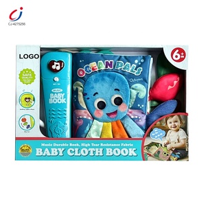 <span class=keywords><strong>Libri</strong></span> di stoffa in tessuto Chengji <span class=keywords><strong>montessori</strong></span> per bambini con luci educative per bambini, <span class=keywords><strong>libri</strong></span> di stoffa per attività sensoriali di animali oceanici - Product Image 5