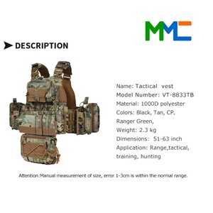 Chaleco Táctico de Camuflaje VT-8833TB MMC - Material de Poliéster, Correa para el Pecho, Multifuncional, para Uso en Exteriores - Product Image 6