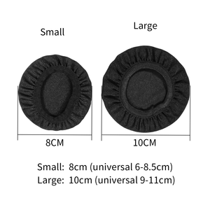Coperture per auricolari in tessuto flessibile coperture per cuffie protezioni per auricolari sanitarie estensibili e lavabili - Product Image 6