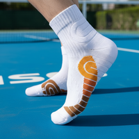 Chaussettes de tennis et de pickleball Pro Automne 2026 pour hommes, femmes, jeunes et adultes - Compression tricotée 3D antidérapante, respirante et écologique