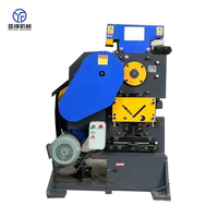 Grande machine hydraulique multifonctionnelle manuelle combinée CNC pour découpe, poinçonnage et cisaillement de tôles d'acier et de profilés en angle