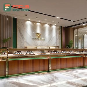 Luxury Custom Jewelry Display Counter Manufacturer Laminated Finish Brand Store Display Cabinet - Product Image 2