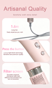 ไดร์เป่าผม MRY Mini ความเร็วสูง 3 ระดับความร้อนและลมเย็น ขนาดกะทัดรัด พกพาสะดวก สำหรับเดินทาง 110000 รอบต่อนาที ไดร์เป่าผมไฟฟ้าขนาดเล็ก - Product Image 5