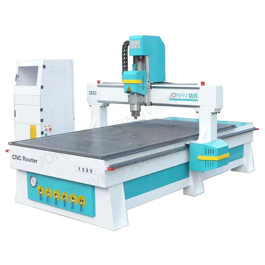 Ağır 4x8 ft ahşap yönlendirici cnc mobilya dolap yapma 1325 cnc router oyma makinesi