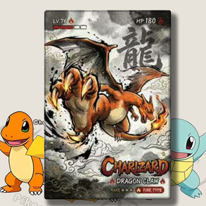 Wholesale Popular Cartoons Pokemoned A6 Art Board Folder Acrylic Art Paint Collection Flare Poster Booster Box Card <strong>Game</strong> <strong>Gifts</strong> - Product Image 1