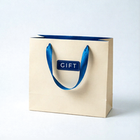 Sac cadeau en carton blanc avec logo personnalisé, sacs en papier pour vêtements