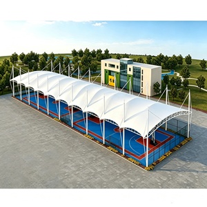 Carpa para Pista de Pádel de Tamaño Personalizado, Estructura Tensada, Techo Deportivo, Fabricante de Techos para Pistas de Pádel, Techo de PVC para Pista de Tenis - Product Image 1
