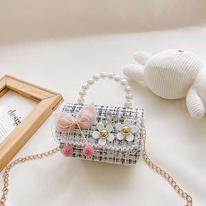 Neue Modische Kindertasche Niedliche Mini Vielseitige Prinzessinnen-Perlenhandtasche Umhängetasche - Product Image 4