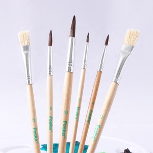 FOSKA Multi funzione per bambini pittura arte rotonda sintetica dettagli artista pennelli per pittura ad acquerello ad olio acrilico - Product Image 4