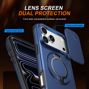 Funda Magnética Protectora Resistente a Impactos para <span class=keywords><strong>iPhone</strong></span> 17 Pro Max, Compatible con <span class=keywords><strong>iPhone</strong></span> 16, 15, 14, <span class=keywords><strong>13</strong></span>, con Soporte Giratorio de 360° - Product Image 3