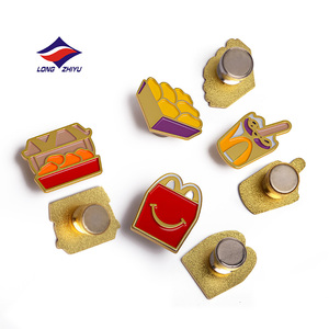 Pin de Esmalte Suave Longzhiyu, Broche con Logotipo de Empresa de Anime de Dibujos Animados, con Cierre de Mariposa, Insignias de Solapa de Metal Personalizadas - Product Image 3