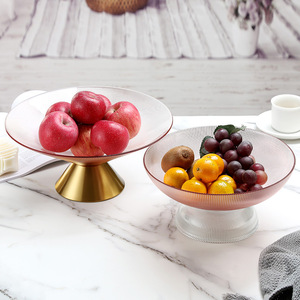 Frutero Decorativo de Vidrio con Base de Vidrio, Estilo Nórdico/Europeo/Luxo Ligero, para la Sala de Estar - Product Image 4