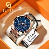 Montre pour homme de marque, bracelet en acier inoxydable, alliage, 20 mm, cadran à aiguilles lumineuses, 41 mm, montre à quartz haut de gamme, mode décontractée