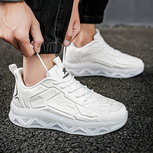 Zapatos Deportivos Casuales para Hombre, para Correr, para Todas las Temporadas, Elegantes, de Caña Baja, Transpirables, con Suela de PVC, de Tela, de Color Sólido, Antideslizantes, con Cordones - Product Image 6
