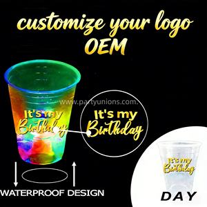 Vasos Luminosos para Fiestas, Vasos LED con Luz Negra Multicolor para Fiestas en Casa, Cumpleaños, Conciertos, Bodas, Barbacoas, Vacaciones en la Playa - Product Image 3