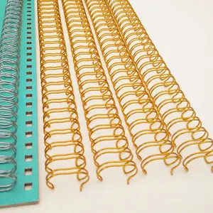 Bán Buôn Văn Phòng Và Trường Học Nguồn Cung Cấp Kim Loại Ràng Buộc Cuộn Dây 4:1, Kim Loại Xoắn Ốc Ràng Buộc Cuộn Dây, Đôi Vòng Lặp <span class=keywords><strong>Spool</strong></span> Đôi Vòng Cuộn - Product Image 1