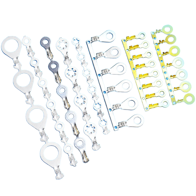 QWT Wholesale Prices Copper Naked Cable Terminales Lugs Cold-pressed Non-insulated Car Circle Ground Ring Crimp Terminals
