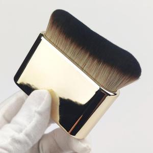 Pinceau Kabuki <span class=keywords><strong>grand</strong></span> format incurvé pour fond de teint, maquillage visage et corps, applicateur de bronzage, autobronzant, écran solaire, correcteur avec manche - Product Image 1