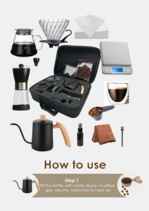 Offre Spéciale : Ensemble de Café Personnalisable avec Moulin et Verseuse, Idéal pour les Cadeaux, Livré dans une Boîte Cadeau Haut de Gamme 100% Premium - Product Image 3